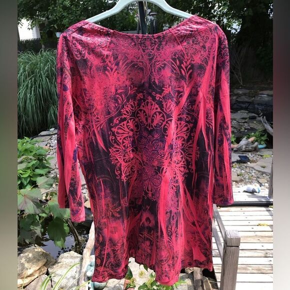 Fuchsia Pink Pullover Tunic - Picture 7 of 10